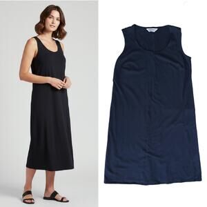 Marina Rinaldi Sport Sleeveless Scoop Neck Jersey Midi Dress Size 14 Casual